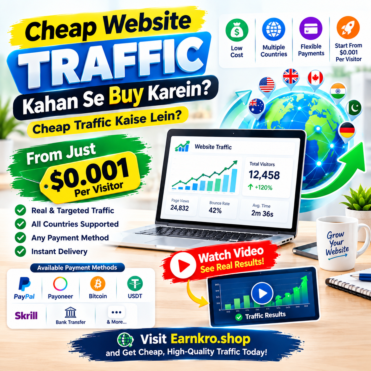 Cheap Traffic Kahan Se Buy Karein? Cheap Website Traffic Kaise Lein?